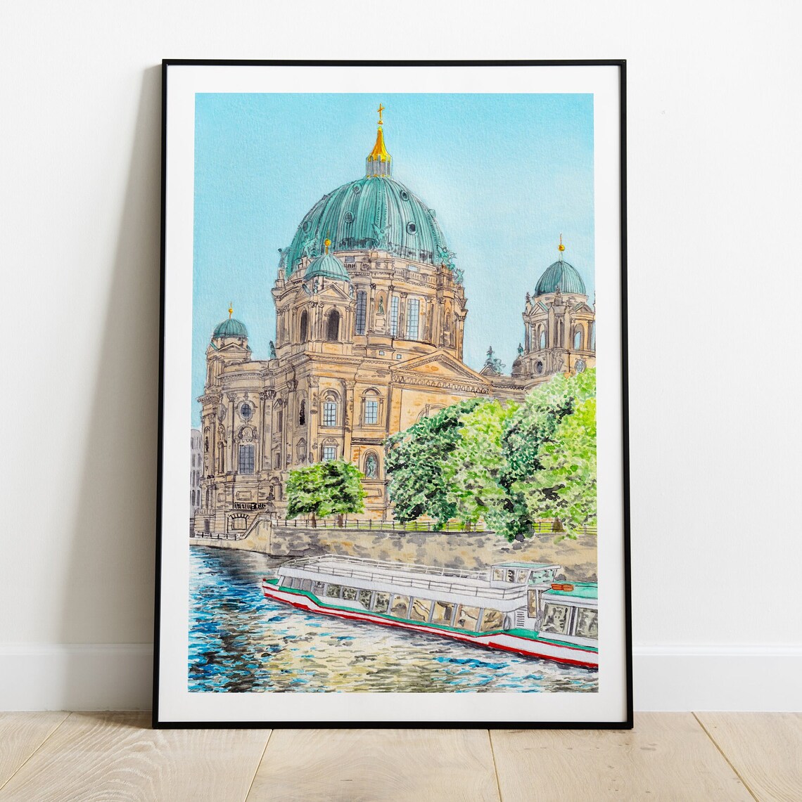 Berlin Art Print, Berliner Dom Cityscape Poster - Image 2