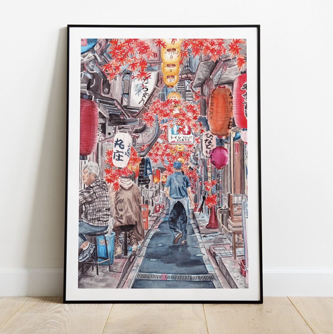 Shinjuku Alley Japan Travel Poster, Tokyo Cityscape - Image 2