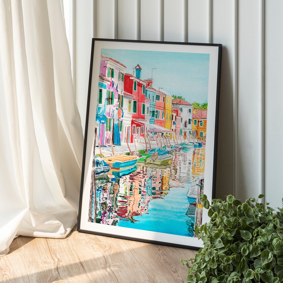 Burano Venice Italy Travel Poster, Art Print Gift - Image 3