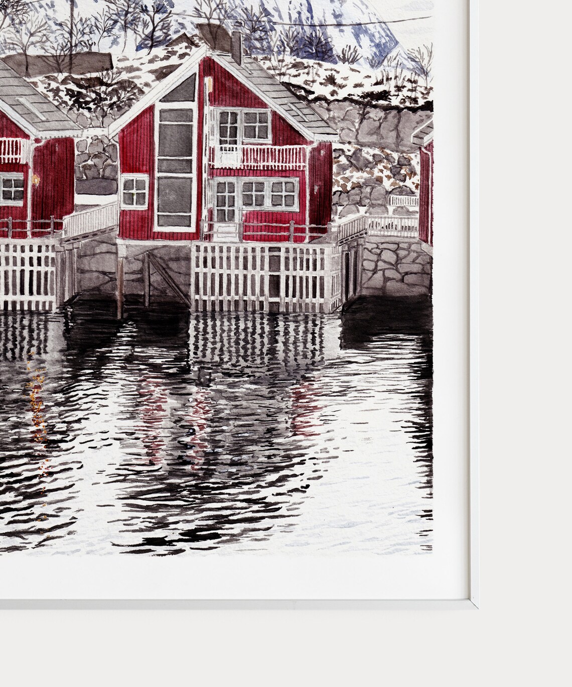 Lofoten Islands Norway Travel Poster, Landscape - Image 3