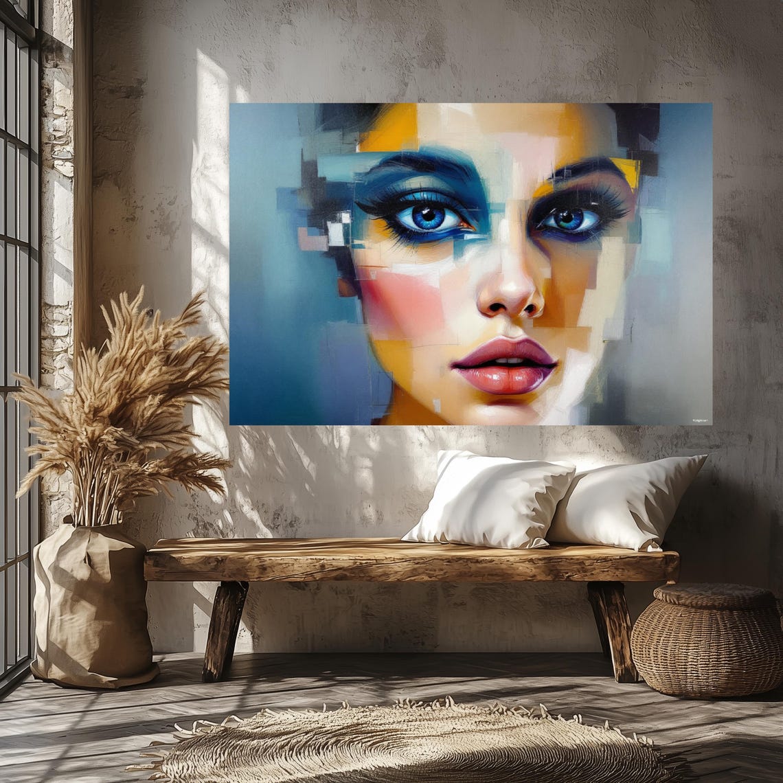 Face Of The Unseen - Abstract Art Print