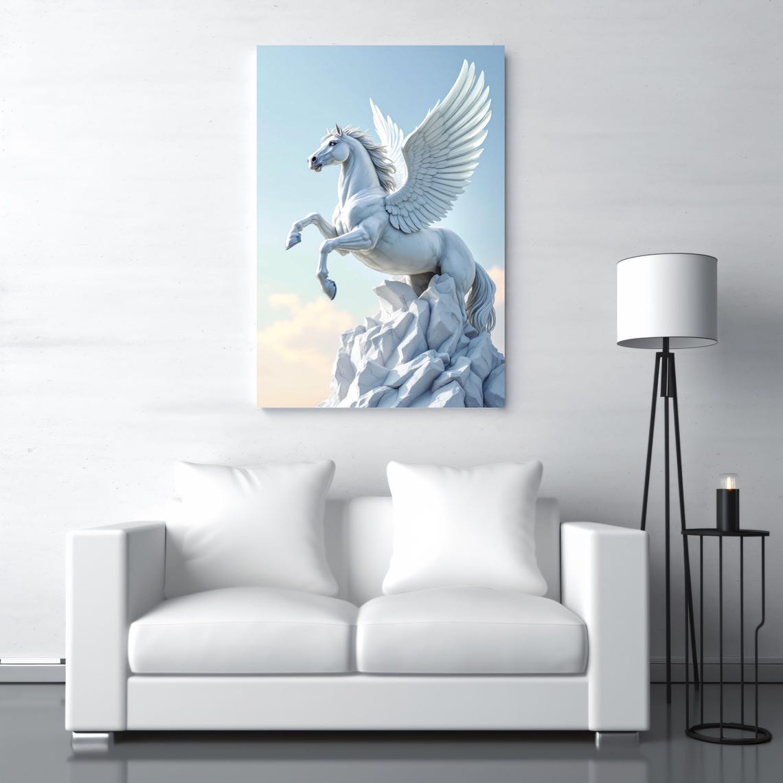 Pegasus Modern Abstract Art Print