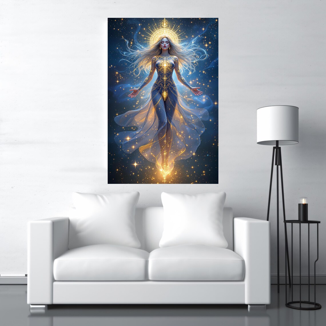 Luminous Ascension Abstract Modern Art Print