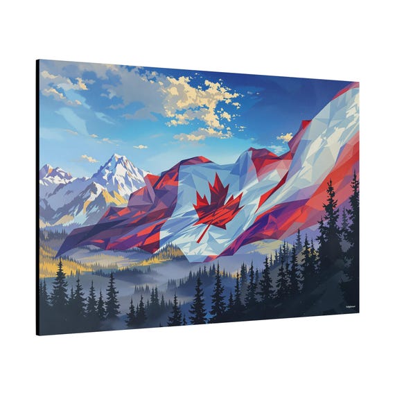 Canadian Mountains Wall Art Matte Nature Decor Home Ideal For Housewarming Birthdays Or Holidays Scenic Art Print Home