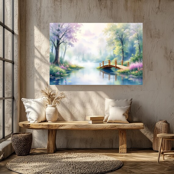 Pastel Serenity Wall Art Matte Nature Decor For Home Ideal For Housewarming Birthdays Or Holidays Scenic Art Print Home