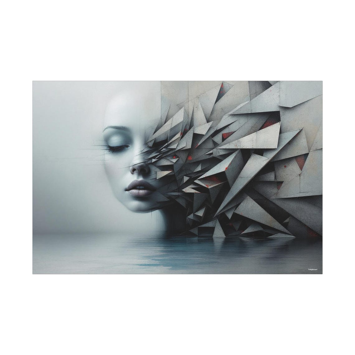 Dreams In Pieces Abstract Art Print - Image 3