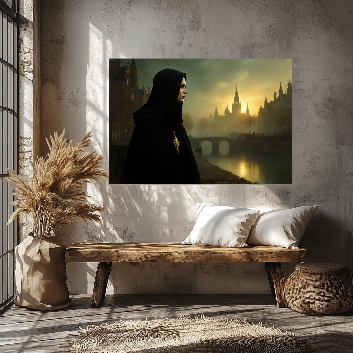 Shadows Of The Old City, Urban Art Print