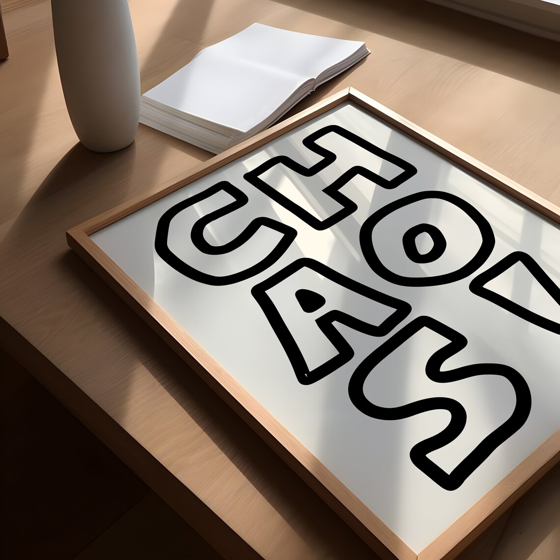 Chaos Typography Retro Aesthetic Poster Print - Image 3