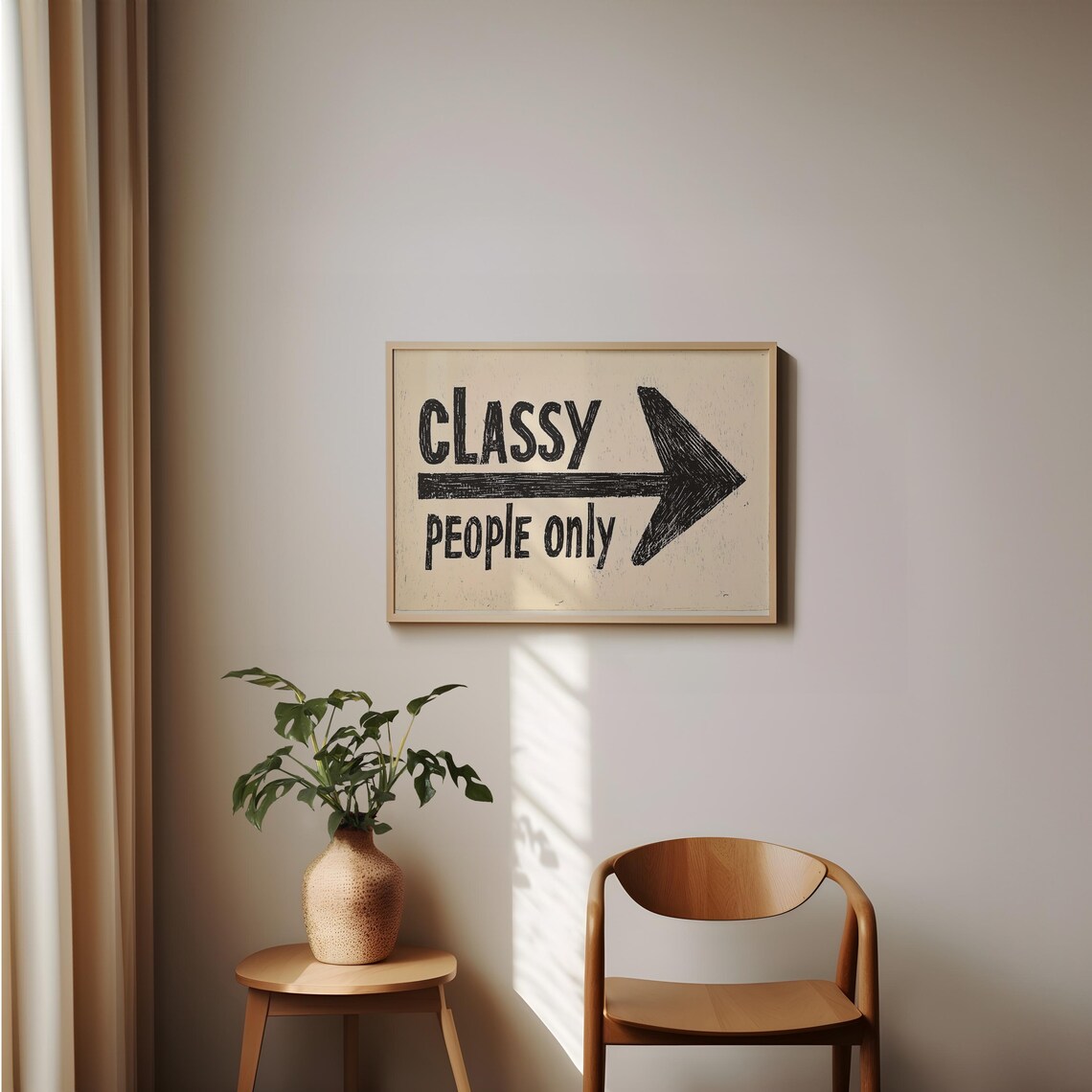 Classy People Only Bold Hallway Poster Print - Image 2