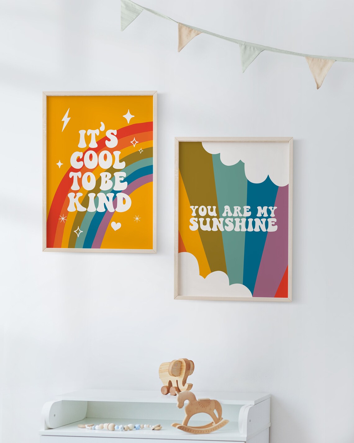You Are My Sunshine Kids Nursery Art Print - Image 2