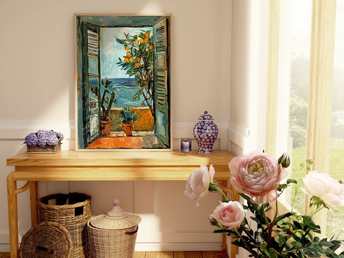 Open Window, Matisse Style Fauvism Art Print - Image 3