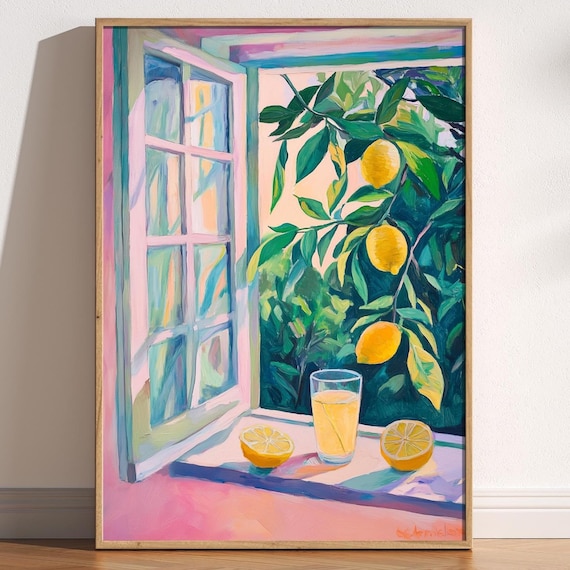 Open Window, Matisse-Inspired Mediterranean Art Print