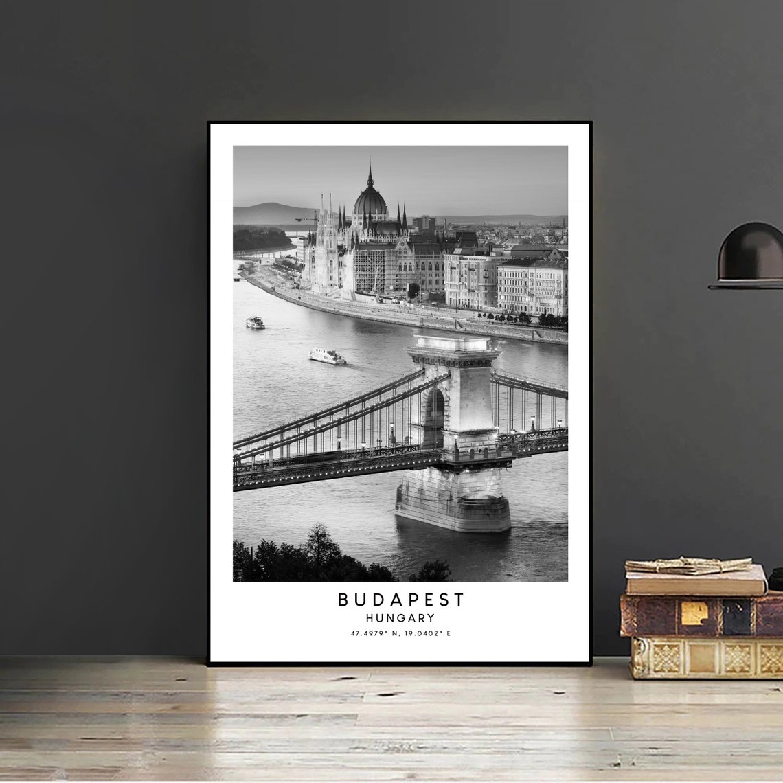 Budapest Minimalist Travel Poster, Hungary Art Print - Image 2