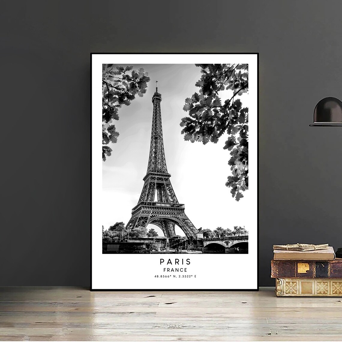 Paris Travel Poster, Minimalist Paris Eiffel Tower - Image 2