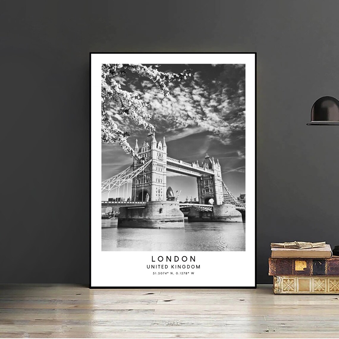 London Tower Bridge Travel Poster, City Wall Art - Image 2