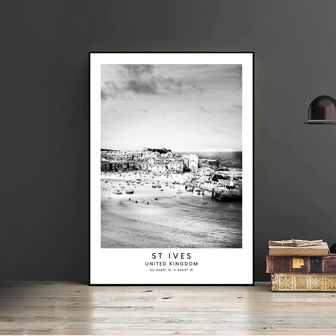 St Ives Minimalist Travel Poster, Place Print - Image 2
