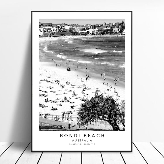 Bondi Beach Australia Travel Poster