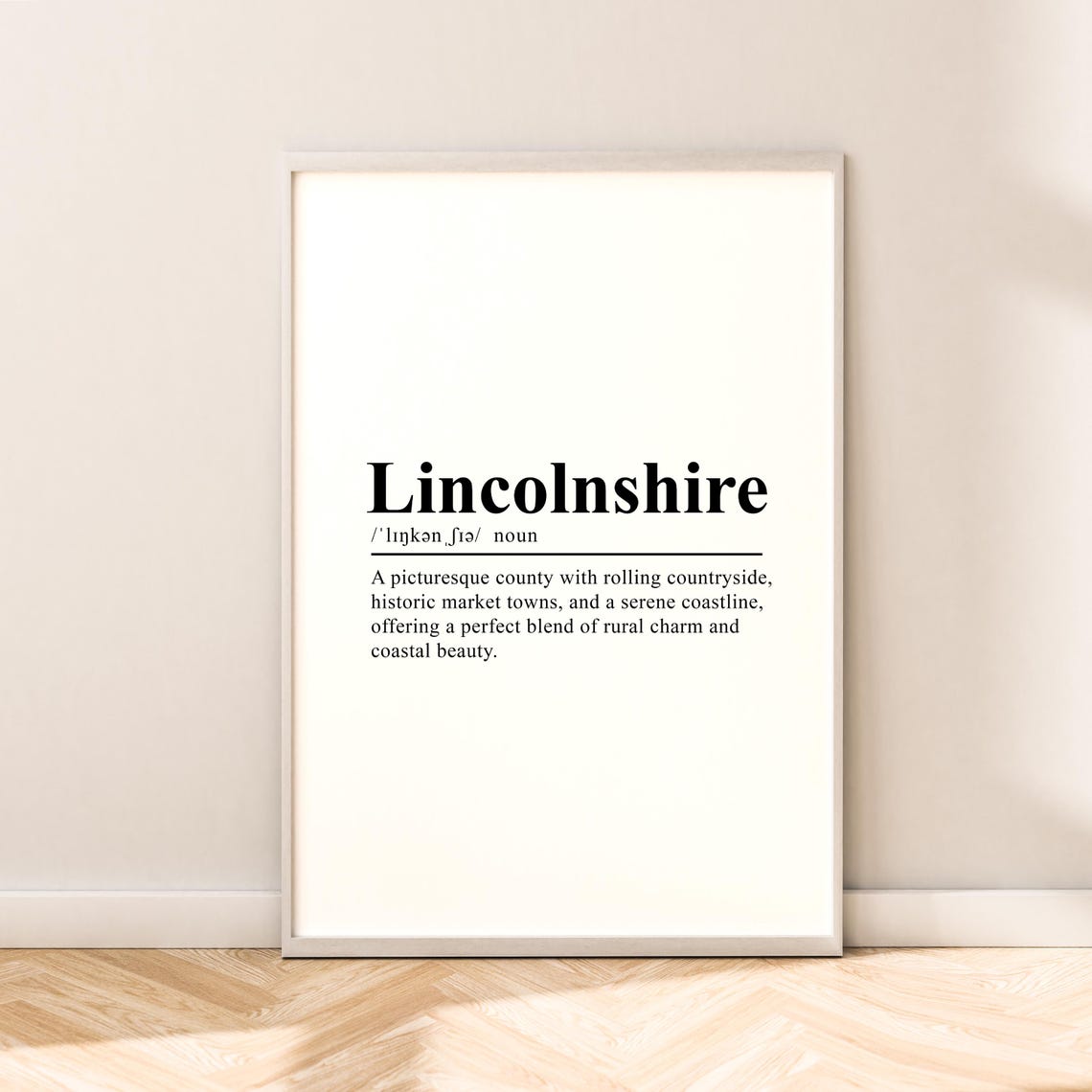 Lincolnshire Travel Print Wall Art Lincolnshire Poster Lincolnshire Print Minimalist Lincolnshire Wall Print Lincolnshire Wall Dcor Gift