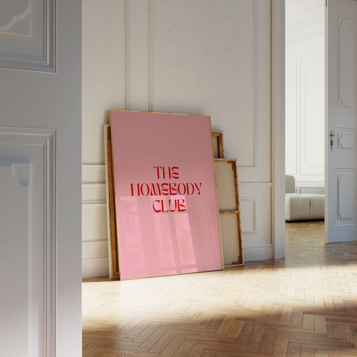 Homebody Club Minimalist Typography Art Print - Image 4