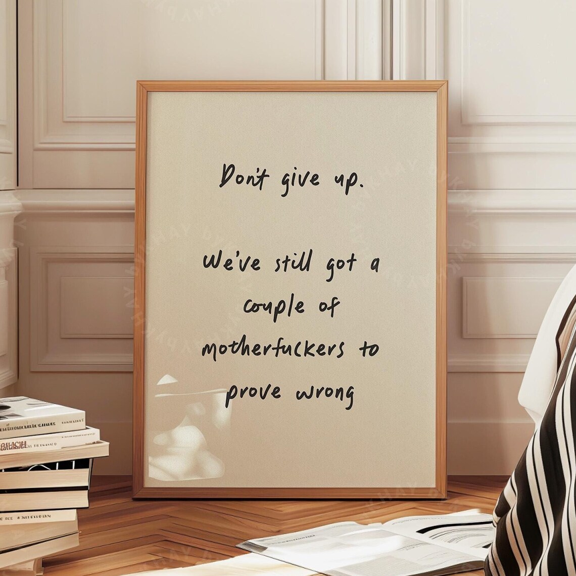 Do Not Give Up Prove Them Wrong Funny Sweary Motivation Quote Poster