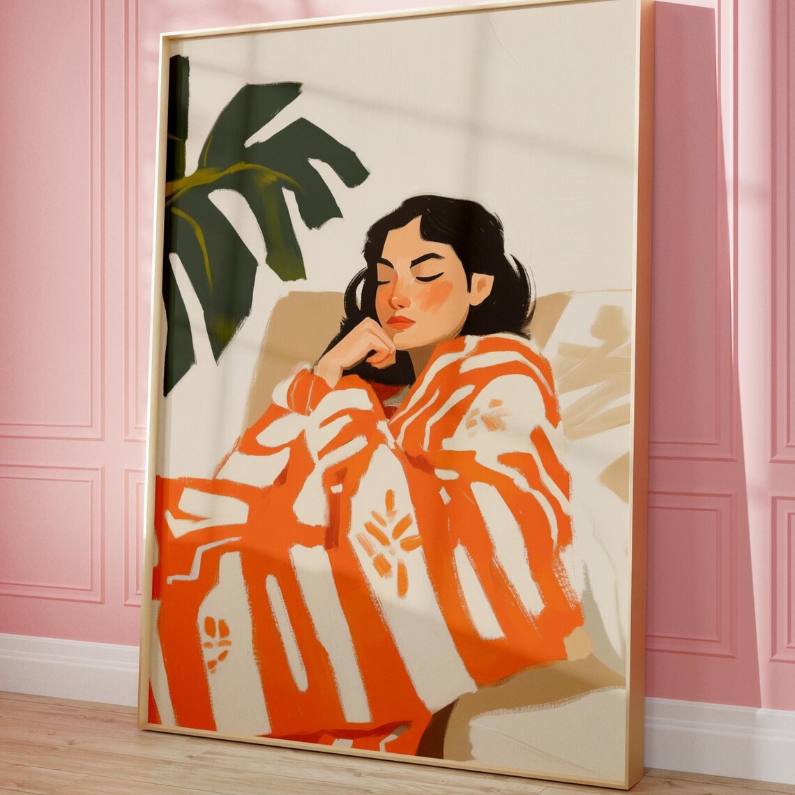 Abstract Woman, Contemporary Minimalist Artwork