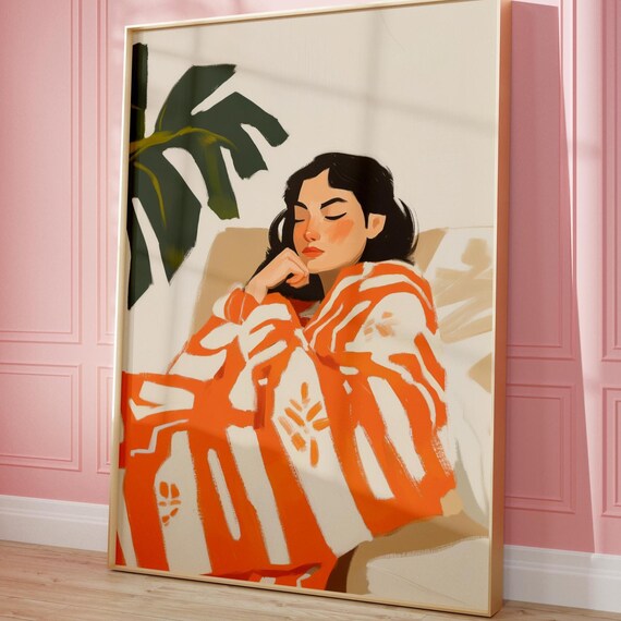 Abstract Woman, Contemporary Minimalist Artwork