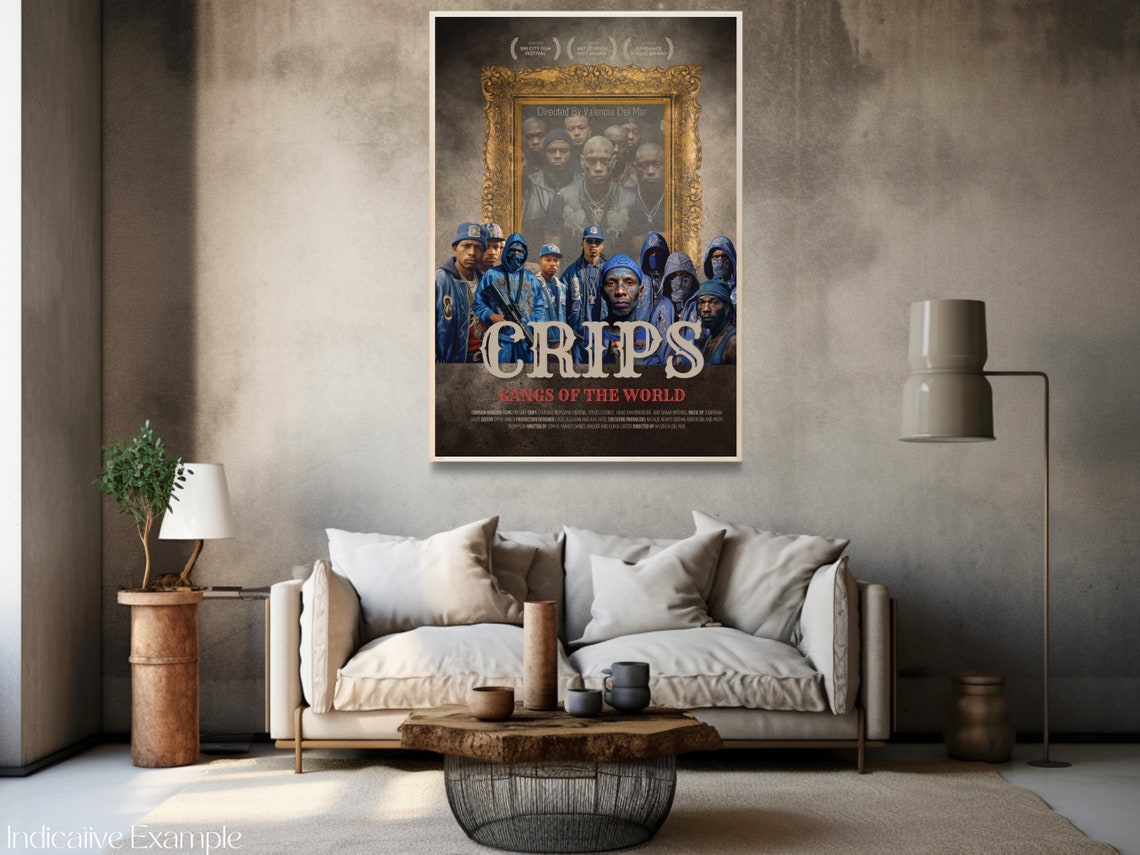 Vintage Film Movie Poster Gangs Crips True Crime Movie Film Art Print Art Wall Art Film Print Art Poster Gift - Image 3