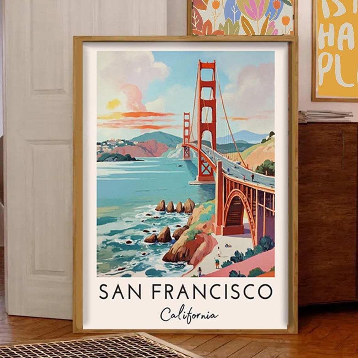 San Francisco, California City Art Print - Image 2
