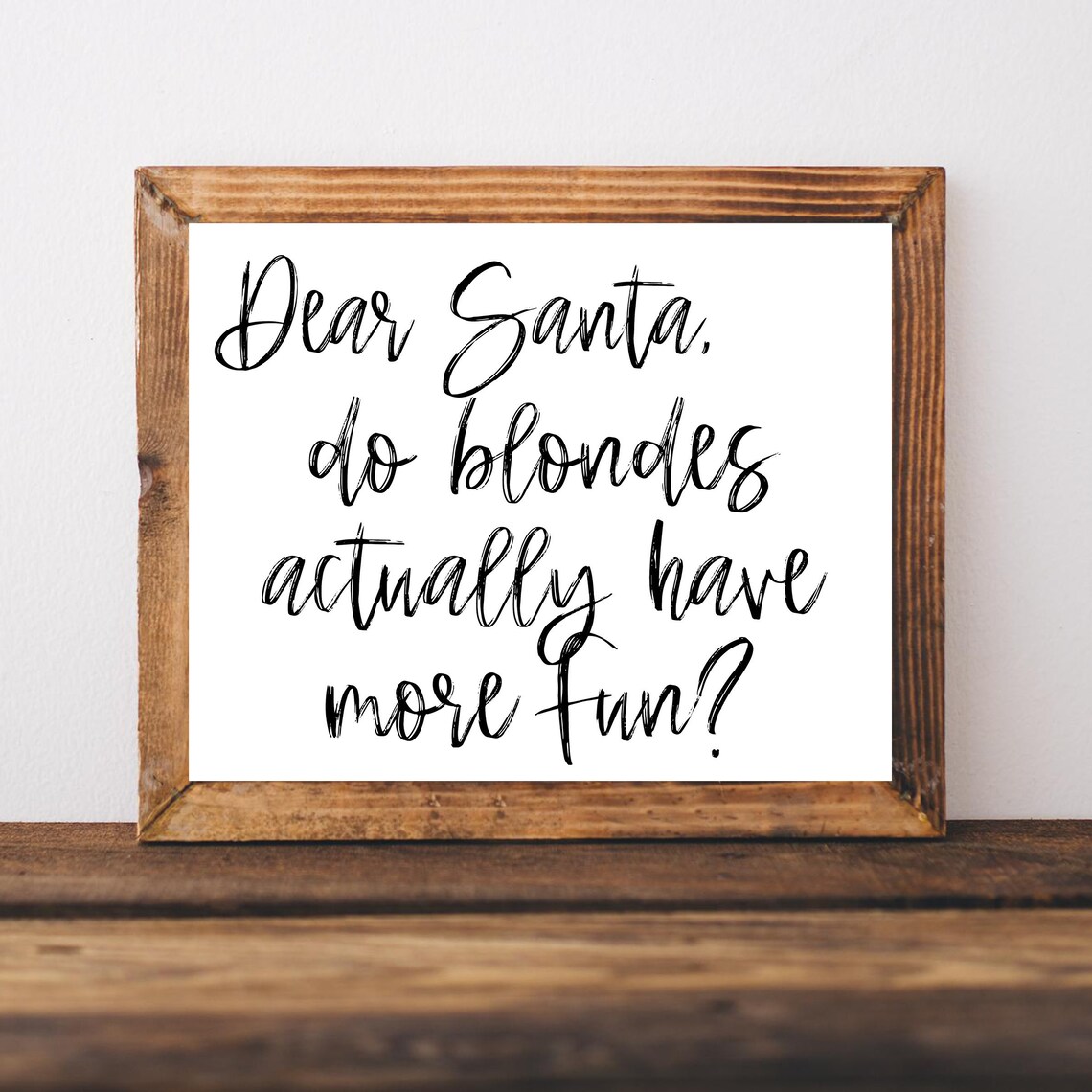 Hair Stylist Christmas Salon Welcome Sign Art Print