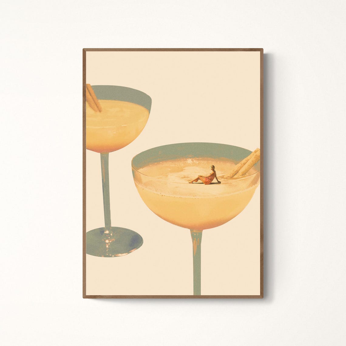 Holiday In A Glass 2 Cocktail Art Print