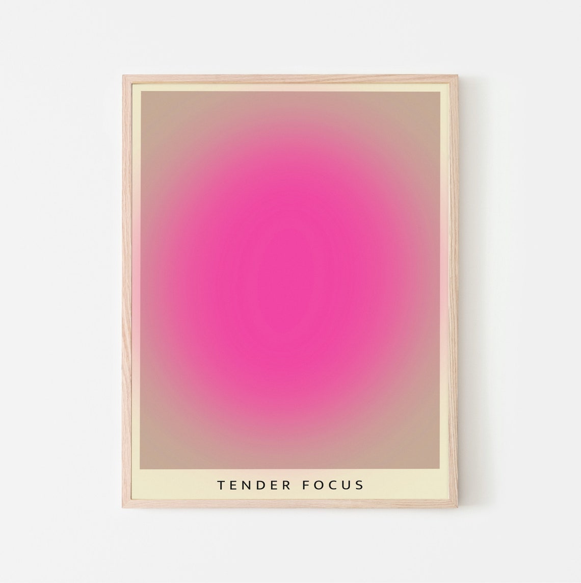 Soft Pink Aura Gradient Poster With Tender Focus Caption Artwork - Image 3