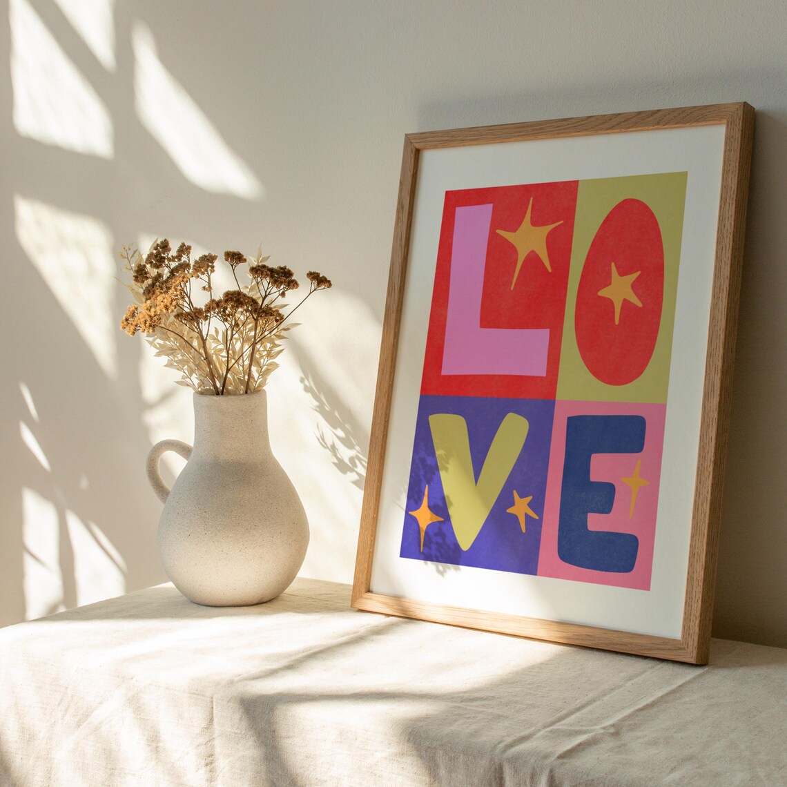 Maximalist Colorful Love Poster 20x30 12x18 16x24 11x14 Home Decor Kids Room Art Print Red Blue Pink Rainbow Lgbtq Inspiring Quote - Image 5