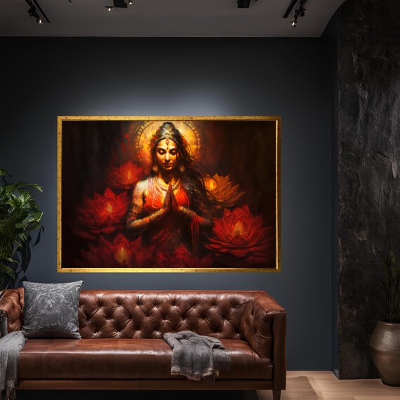 Colorful Buddha Buddhism Canvas Print Painting Wall Art Modern Abstract Home Decor