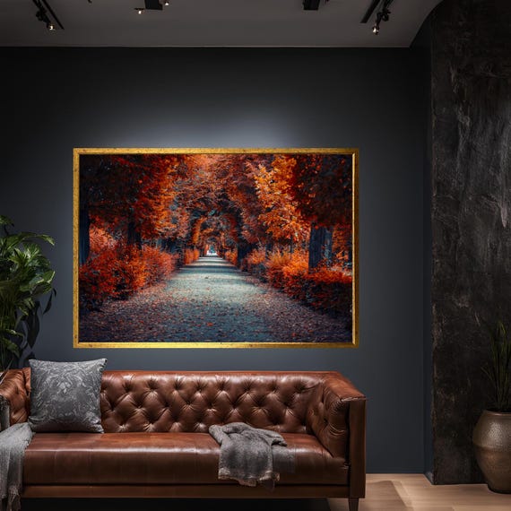 Forest Nature Landscape Tree Canvas Wall Art Modern Print Abstract Decor For Home