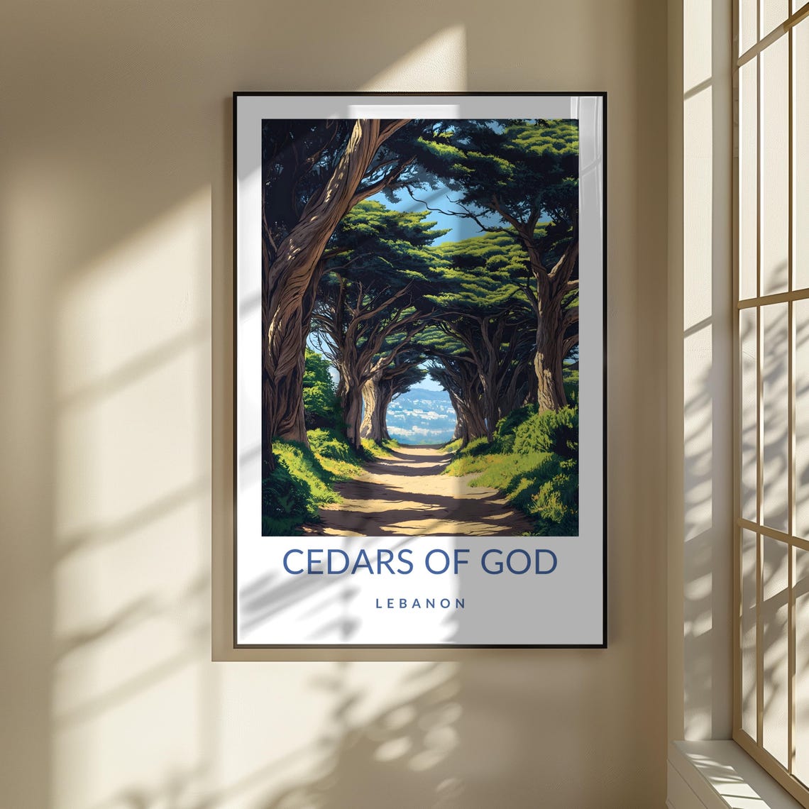 Cedars Of God Travel Poster Cedars Of God Print Cedars Of God Gift Cedars Of God Art Cedars Of God Decor Lebanon Wall Art Lebanon Gift - Image 3