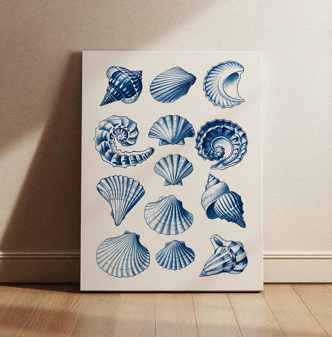 Seashell Vintage Coastal Minimalist Sea Art Print - Image 2