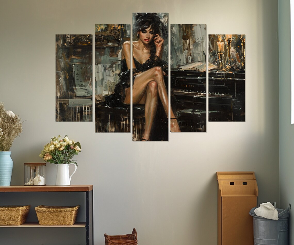 Giovanni Boldini Style Woman and Piano Art Print - Image 2
