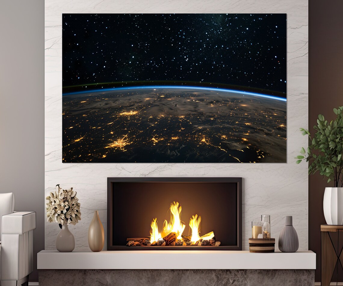 Abstract Universe Space Stars Art Print, Celestial