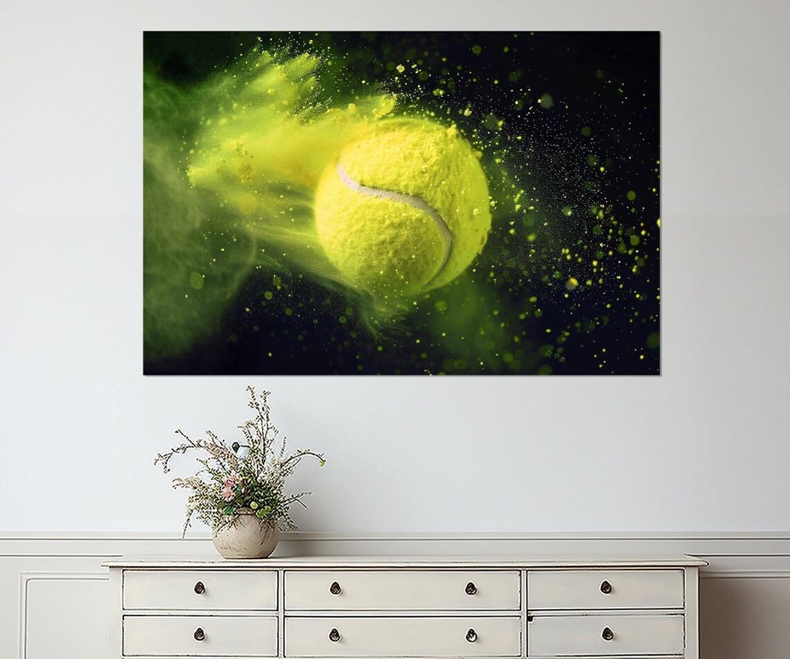 Abstract Tennis Art Print, Tennis Player Gift - Image 4