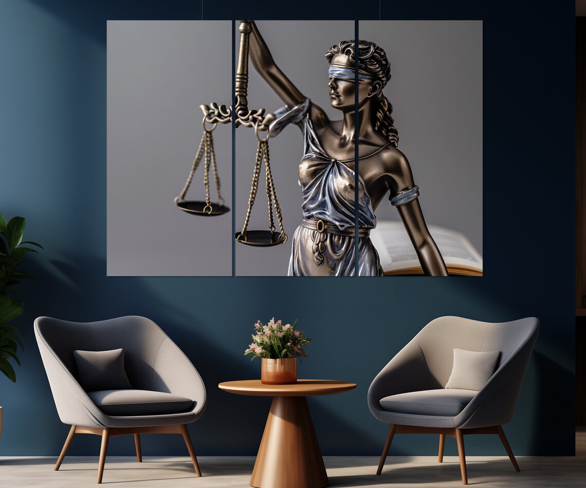 Femida Lady Justice Art Print, Law Office Decor - Image 4