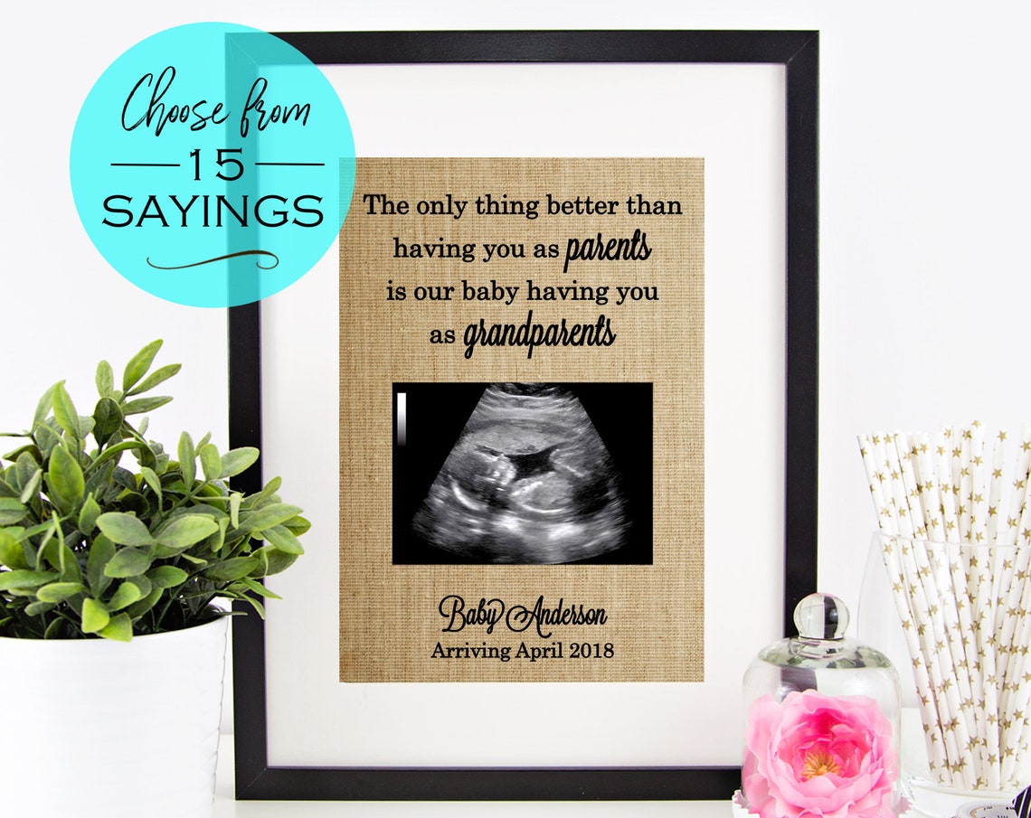 Mothers Day Pregnancy Announcement Grandparents Sign Mothers Day Gift For Grandma Pregnancy Reveal To Grandparents Gifts Ultrasound Sonogram