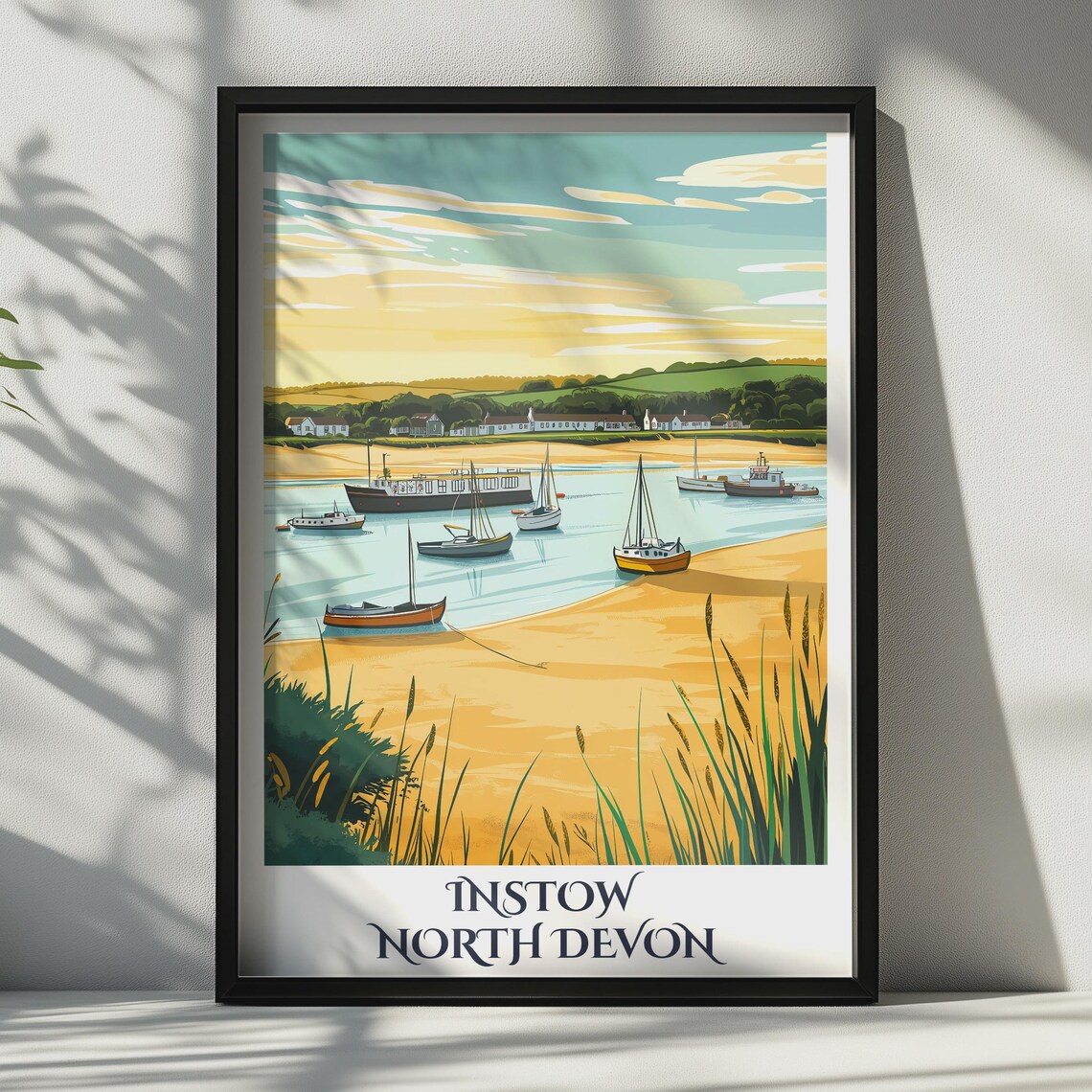 Instow North Devon Vintage Travel Poster