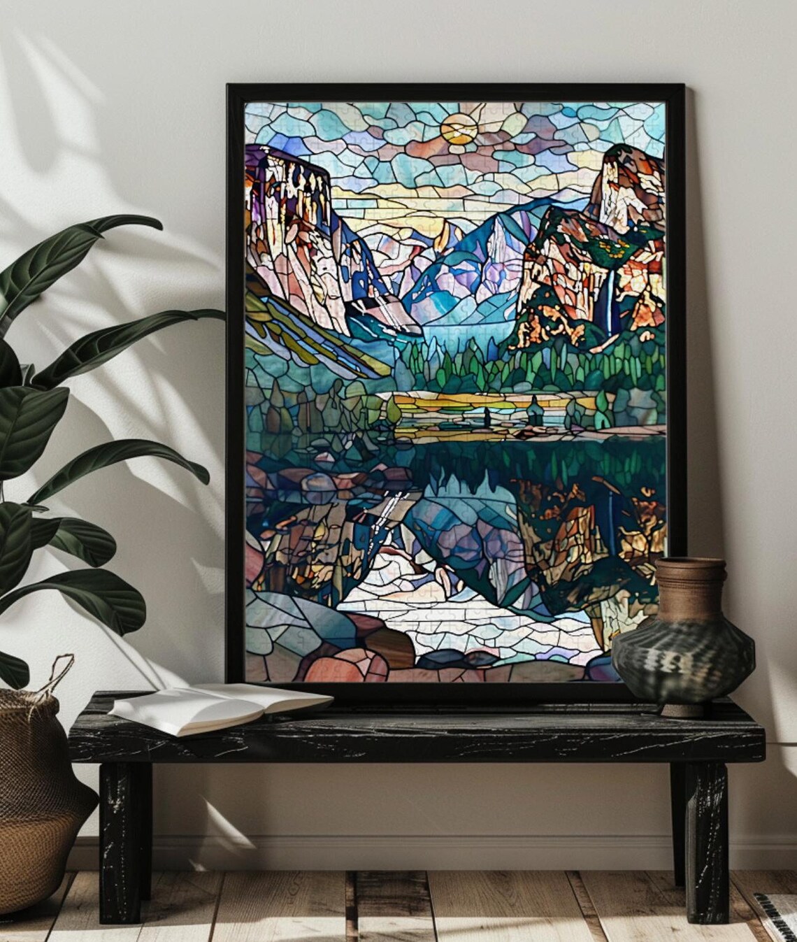 Stained Glass Yosemite National Park Travel Poster - Image 4