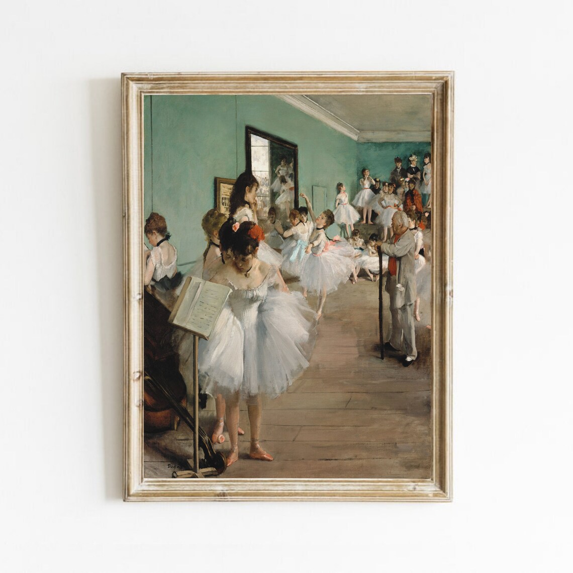 Ballerina Painting, Vintage Ballet Art Print, Antique