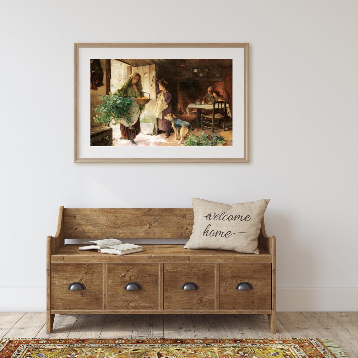 Vintage Christmas Eve Religious Holiday Art Print - Image 2