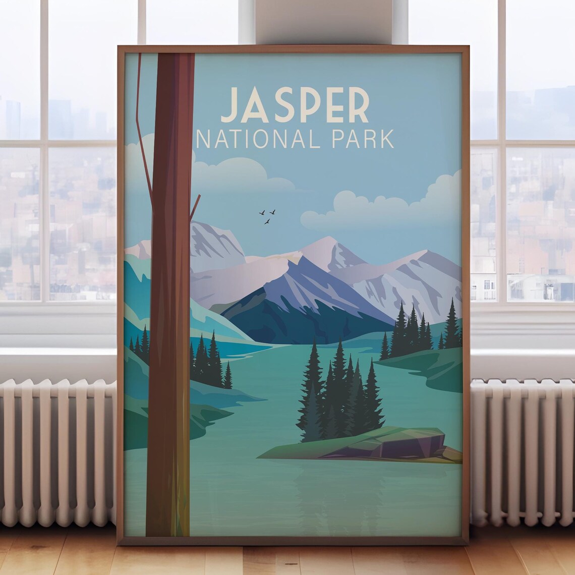 Jasper National Park Travel Poster, Alberta Canada