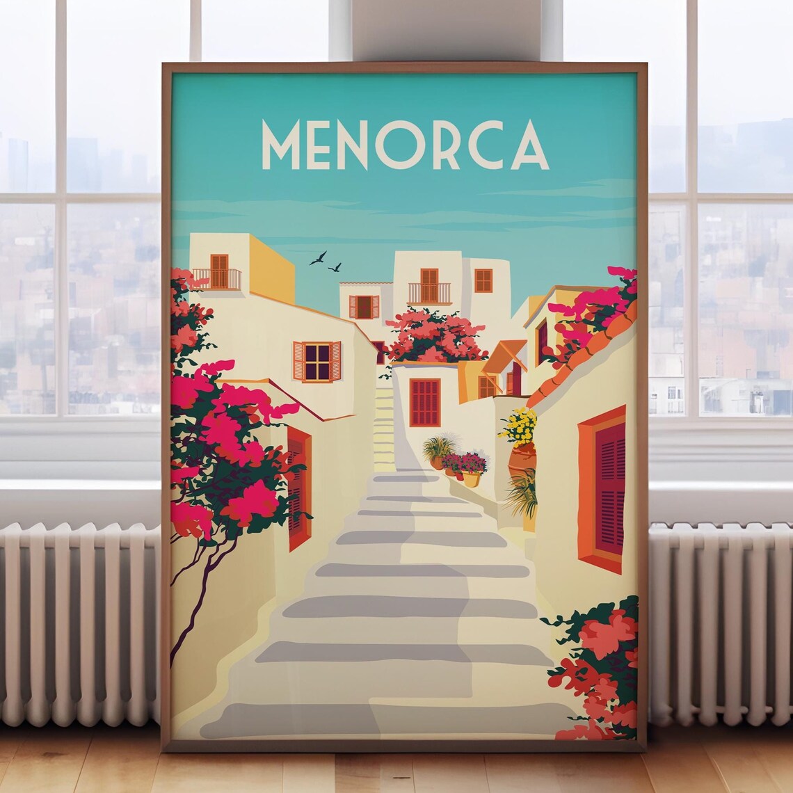 Menorca Travel Poster, Spain Travel Art Print