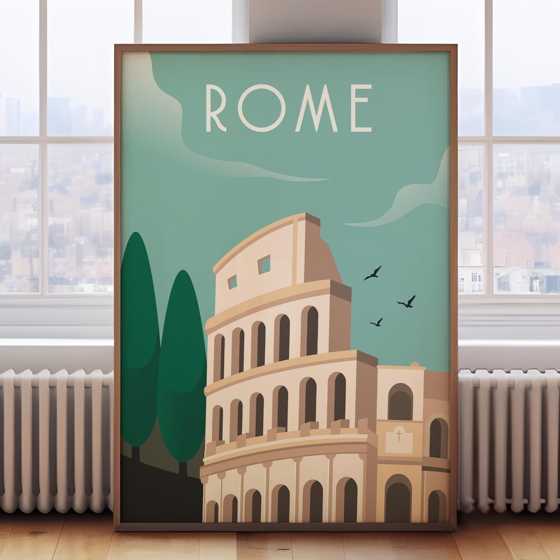 Rome Vintage Travel Poster