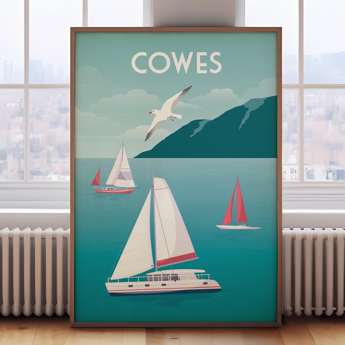 Cowes Isle Of Wight Travel Poster, Poster Print