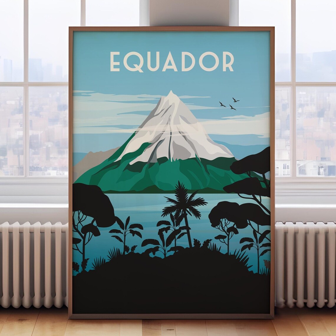 Ecuador Vintage Travel Poster, Retro Destination